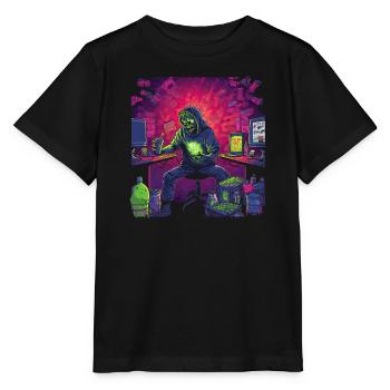 Monster Monster Demon Devil Vampire Guhl Zombie - Stanley/Stella MINI CREATOR Kids’ T-Shirt - black - Front - Mikhail (115cm)