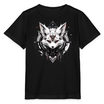 Mecha Tier Tiger Wolf Fuchs Dino Bär Cyborg - Stanley/Stella Kinder T-Shirt MINI CREATOR  - Schwarz - Vorne - Mikhail (115cm)