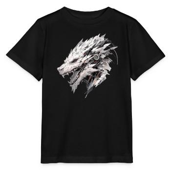 Mecha Tier Tiger Wolf Fuchs Cyborg Wildschwein - Stanley/Stella Kinder T-Shirt MINI CREATOR  - Schwarz - Vorne - Mikhail (115cm)