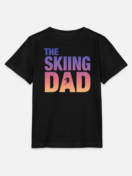 The Skiing Dad - Ski - Stanley/Stella Kinder T-Shirt MINI CREATOR  - Schwarz