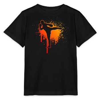 Thai Boxing Thai Boxer Muay Thai Thai Boxing - Stanley/Stella MINI CREATOR Kids’ T-Shirt - black - Front - Mikhail (115cm)