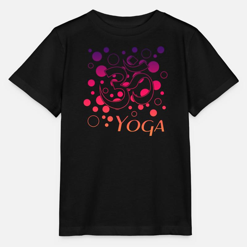 Yoga Om Namaste - Stanley/Stella Kinder T-Shirt MINI CREATOR  - Schwarz
