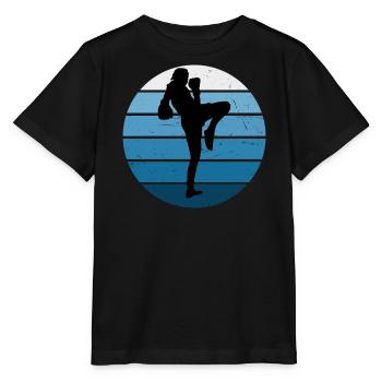 Muay Thai Thai Boxer Thai Boxing Thai Boxing Men - Stanley/Stella MINI CREATOR Kids’ T-Shirt - black - Front - Mikhail (115cm)