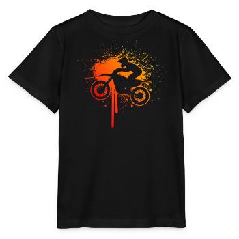 Women's Dirt Biker Dirt Bike Dirt Bike Supermoto - Stanley/Stella MINI CREATOR Kids’ T-Shirt - black - Front - Mikhail (115cm)