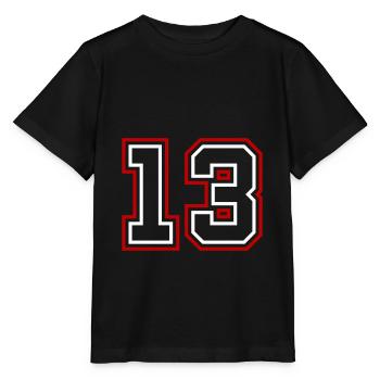 13 Numéro de numéro - T-shirt bio MINI CREATOR Stanley/Stella Enfant - noir - Devant - Mikhail (115cm)
