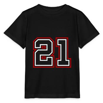 21 Numéro de numéro - T-shirt bio MINI CREATOR Stanley/Stella Enfant - noir - Devant - Mikhail (115cm)