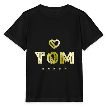 Tom Herz - T-shirt bio MINI CREATOR Stanley/Stella Enfant - noir - Devant - Mikhail (115cm)