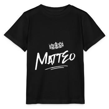 Matteo - Stanley/Stella Kinder T-Shirt MINI CREATOR  - Schwarz - Vorne - Mikhail (115cm)