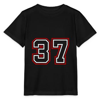 37 Numéro de numéro - T-shirt bio MINI CREATOR Stanley/Stella Enfant - noir - Devant - Mikhail (115cm)