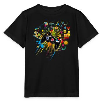 Gamepad Video Games - Stanley/Stella MINI CREATOR Kids’ T-Shirt - black - Front - Mikhail (115cm)