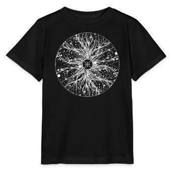 mysterious mandala - Stanley/Stella MINI CREATOR Kids’ T-Shirt - black - Front - Mikhail (115cm)