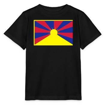 Flag of Tibet - Stanley/Stella MINI CREATOR Kids’ T-Shirt - black - Front - Mikhail (115cm)