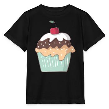 Cupcake - T-shirt bio MINI CREATOR Stanley/Stella Enfant - noir - Devant - Mikhail (115cm)