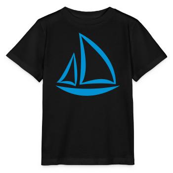 sailboat - Stanley/Stella MINI CREATOR Kids’ T-Shirt - black - Front - Mikhail (115cm)