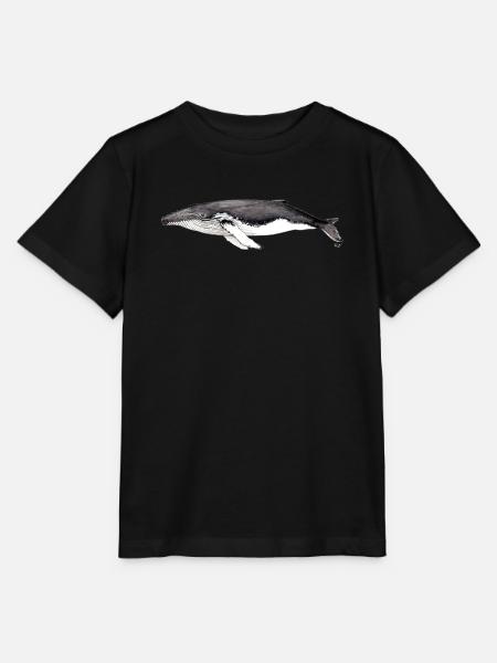 Buckelwal - Buckelwal - Jubarte - Stanley/Stella Kinder T-Shirt MINI CREATOR - Schwarz