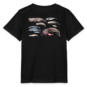 Pottwale und Schnabelwal - Pottwale & Schnabelwal - Stanley/Stella Kinder T-Shirt MINI CREATOR  - Schwarz - Vorne - Mikhail (115cm)
