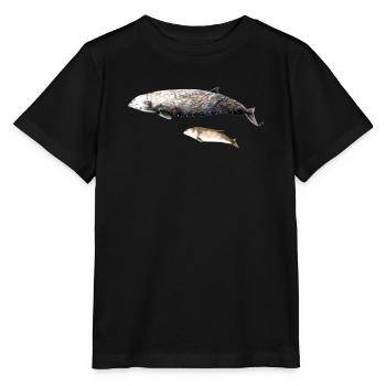baleine à bec de Cuvier - baleine à bec baleine à bec de Cuvier - T-shirt bio MINI CREATOR Stanley/Stella Enfant - noir - Devant - Mikhail (115cm)