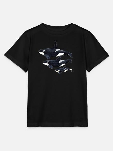 Orca - Schwertwal - ecause - Stanley/Stella Kinder T-Shirt MINI CREATOR  - Schwarz