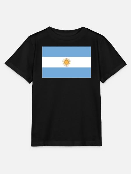 Argentinische Fahne - Stanley/Stella Kinder T-Shirt MINI CREATOR  - Schwarz