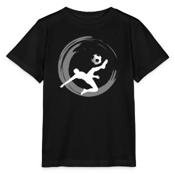 Soccer fußballer fußball schuß tor club sport fan - Stanley/Stella Kinder T-Shirt MINI CREATOR  - Schwarz - Vorne - Mikhail (115cm)