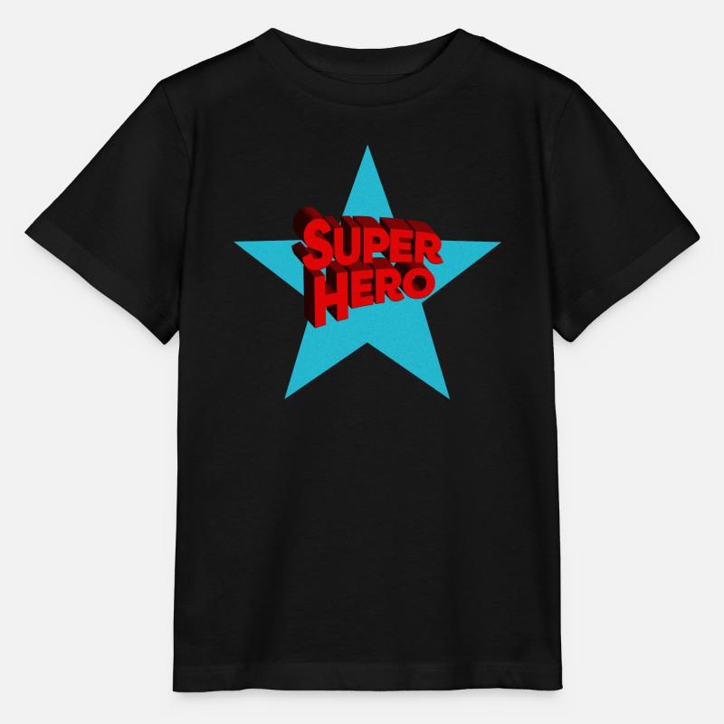 Super-héros super-héros - T-shirt bio MINI CREATOR Stanley/Stella Enfant - noir