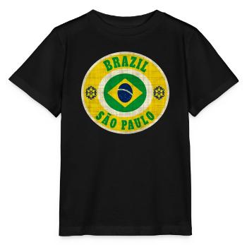 Brésil Sao Paulo / Cadeau / Idée cadeau - T-shirt bio MINI CREATOR Stanley/Stella Enfant - noir - Devant - Mikhail (115cm)