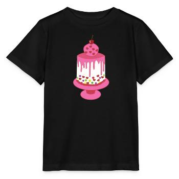 Torte - Stanley/Stella Kinder T-Shirt MINI CREATOR  - Schwarz - Vorne - Mikhail (115cm)