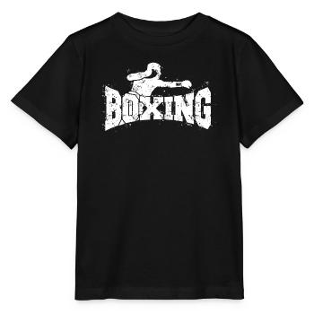 Boxe - Boxeur - T-shirt bio MINI CREATOR Stanley/Stella Enfant - noir - Devant - Mikhail (115cm)