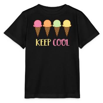 Eiscreme - Stanley/Stella Kinder T-Shirt MINI CREATOR  - Schwarz - Vorne - Mikhail (115cm)