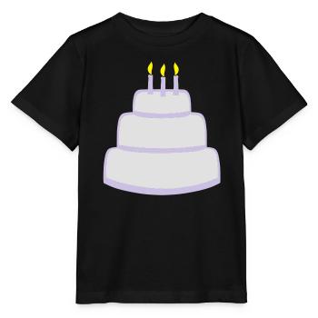 Birthday Cake - Stanley/Stella MINI CREATOR Kids’ T-Shirt - black - Front - Mikhail (115cm)