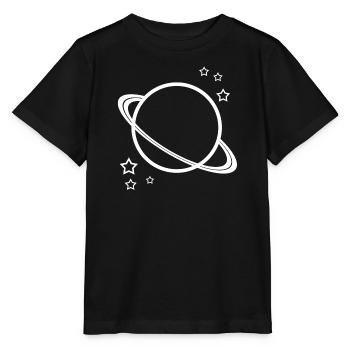 Univers Planet Space - T-shirt bio MINI CREATOR Stanley/Stella Enfant - noir - Devant - Mikhail (115cm)