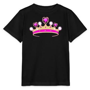 Tu es la princesse! - T-shirt bio MINI CREATOR Stanley/Stella Enfant - noir - Devant - Mikhail (115cm)