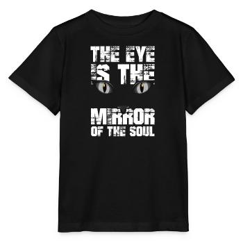 Chat chaton miaou chat domestique oeil de chat - T-shirt bio MINI CREATOR Stanley/Stella Enfant - noir - Devant - Mikhail (115cm)
