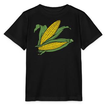 Grain graphic Yellow-green - Stanley/Stella MINI CREATOR Kids’ T-Shirt - black - Front - Mikhail (115cm)