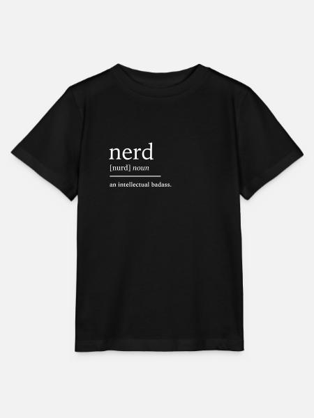 Nerd nerd - T-shirt bio MINI CREATOR Stanley/Stella Enfant - noir