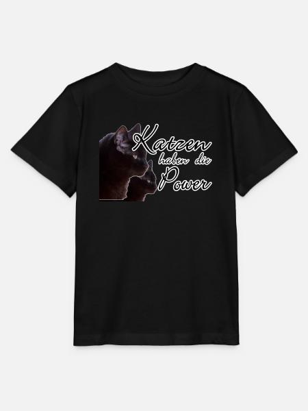 Katzen Katze Tier Haustier Spruch Liebe Geschenk - Stanley/Stella Kinder T-Shirt MINI CREATOR - Schwarz