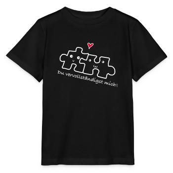 Love relationship couple - Stanley/Stella MINI CREATOR Kids’ T-Shirt - black - Front - Mikhail (115cm)