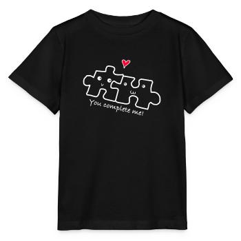 Love relationship couple - Stanley/Stella MINI CREATOR Kids’ T-Shirt - black - Front - Mikhail (115cm)