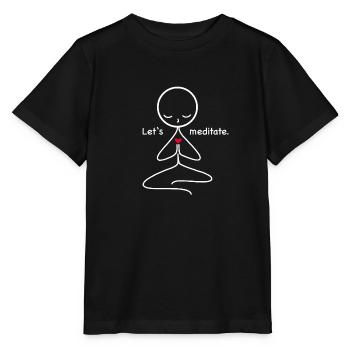 Meditation - Stanley/Stella Kinder T-Shirt MINI CREATOR  - Schwarz - Vorne - Mikhail (115cm)