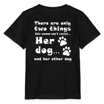 Chemise Amante Chien - T-shirt bio MINI CREATOR Stanley/Stella Enfant - noir - Devant - Mikhail (115cm)