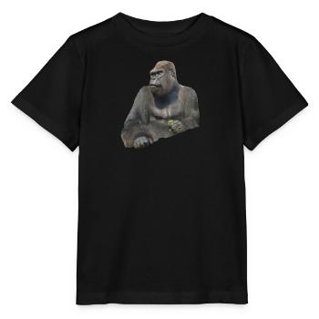 gorilla - T-shirt bio MINI CREATOR Stanley/Stella Enfant - noir - Devant - Mikhail (115cm)