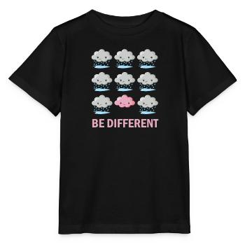 Être différent - T-shirt bio MINI CREATOR Stanley/Stella Enfant - noir - Devant - Mikhail (115cm)