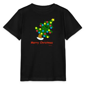 Christmas Tree / Christmas Tree - Stanley/Stella MINI CREATOR Kids’ T-Shirt - black - Front - Mikhail (115cm)