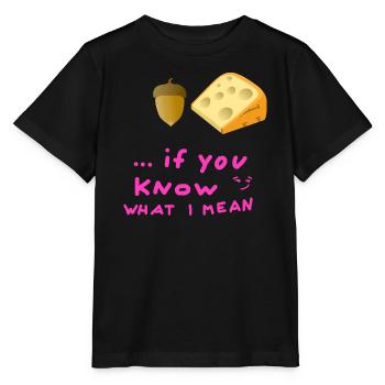 Eichelkäse Jugendwort Eichel Käse Hygiene Körper - Stanley/Stella Kinder T-Shirt MINI CREATOR  - Schwarz - Vorne - Mikhail (115cm)