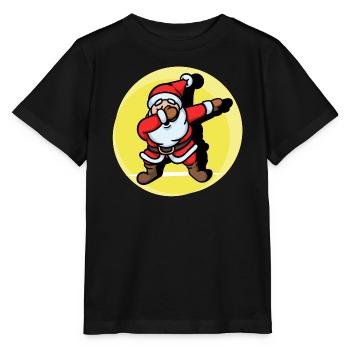 Cool Dab Dabbing Weihnachtsmann Weihnachten Xmas - Stanley/Stella Kinder T-Shirt MINI CREATOR  - Schwarz - Vorne - Mikhail (115cm)