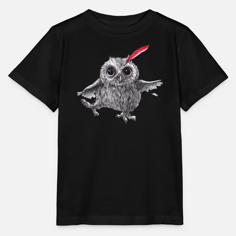 Chef Red - Happy Owl - T-shirt bio MINI CREATOR Stanley/Stella Enfant - noir