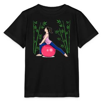 Exercices de Pilates Exercices de Fitness - T-shirt bio MINI CREATOR Stanley/Stella Enfant - noir - Devant - Mikhail (115cm)