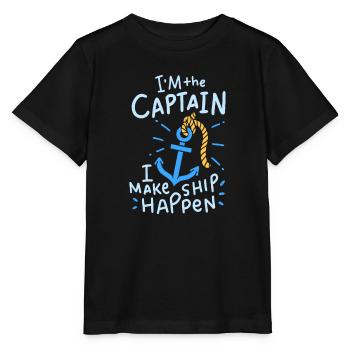 Boat Boating Boating - Stanley/Stella MINI CREATOR Kids’ T-Shirt - black - Front - Mikhail (115cm)