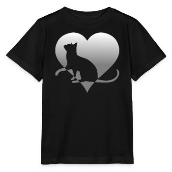 chat chat chat chat chat minou chatte minou - T-shirt bio MINI CREATOR Stanley/Stella Enfant - noir - Devant - Mikhail (115cm)