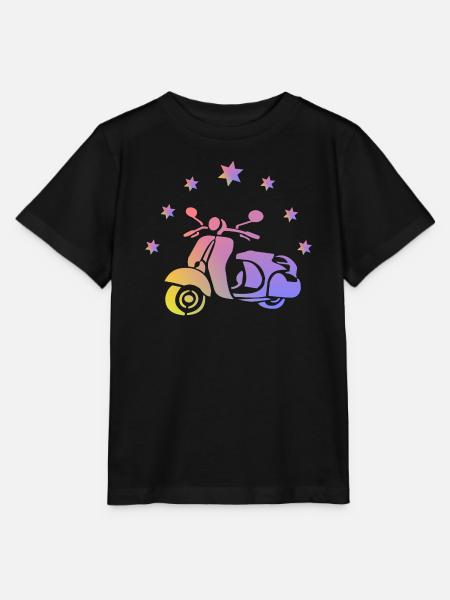 Retro Roller - Stanley/Stella Kinder T-Shirt MINI CREATOR  - Schwarz